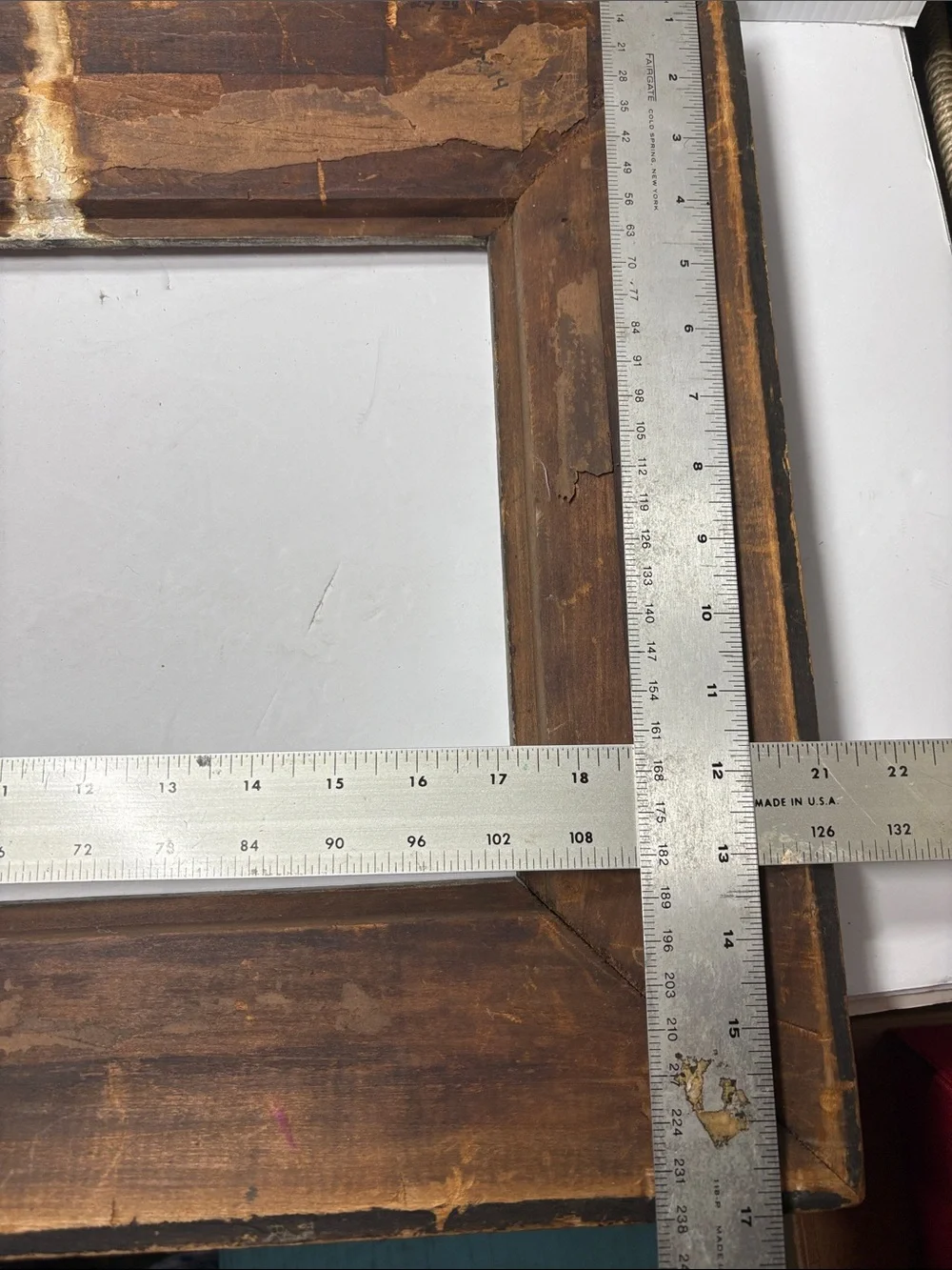 Ornate Carved Decorative Picture Frame in Dark Brown